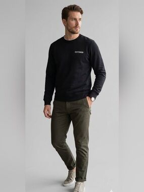 Stutterheim Classic Black Crewneck Sweatshirt